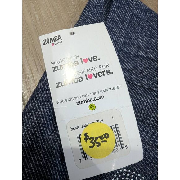 Zumba Denim Heart Workout Leggings - Picture 9 of 12